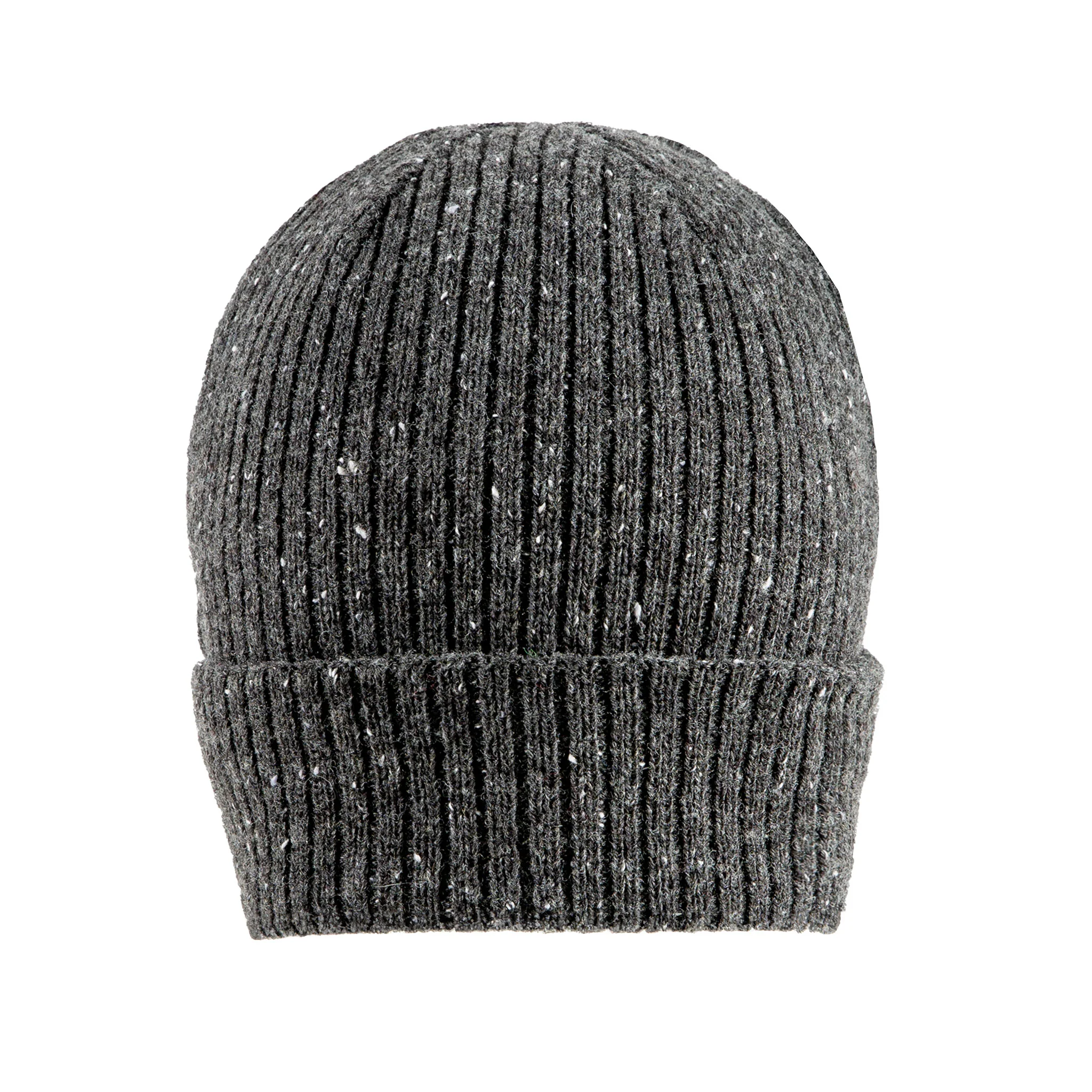 Women’s Ribbed Knit Beanie Hat with Marl Yarn - Image 3