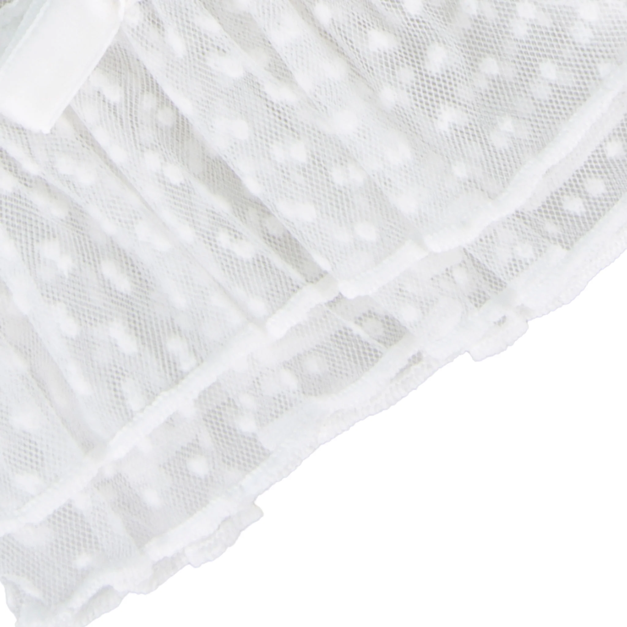 Women’s Spotty Tulle Gloves with Double Cuff and Bow - Image 13