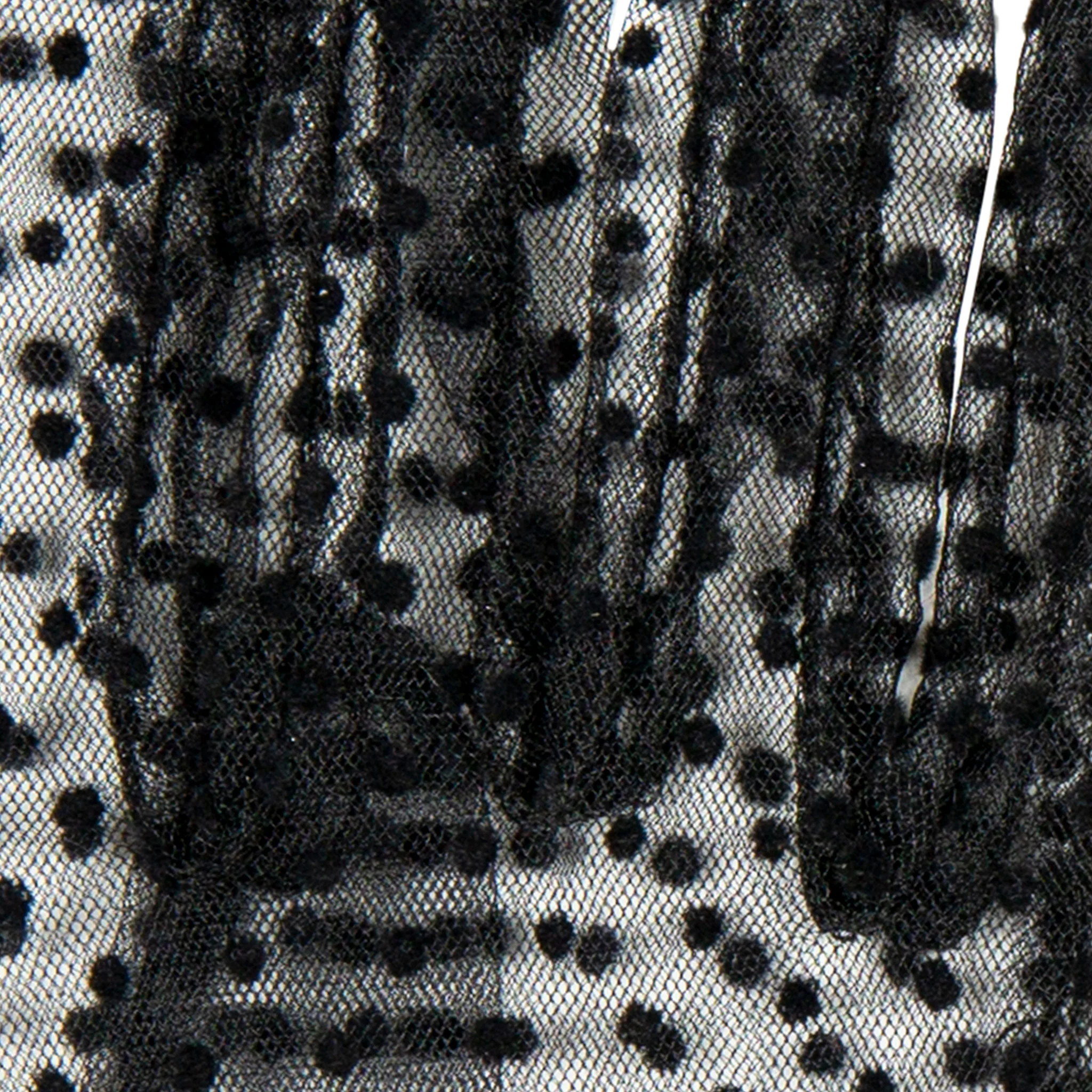 Women’s Spotty Tulle Gloves with Double Cuff and Bow - Image 22