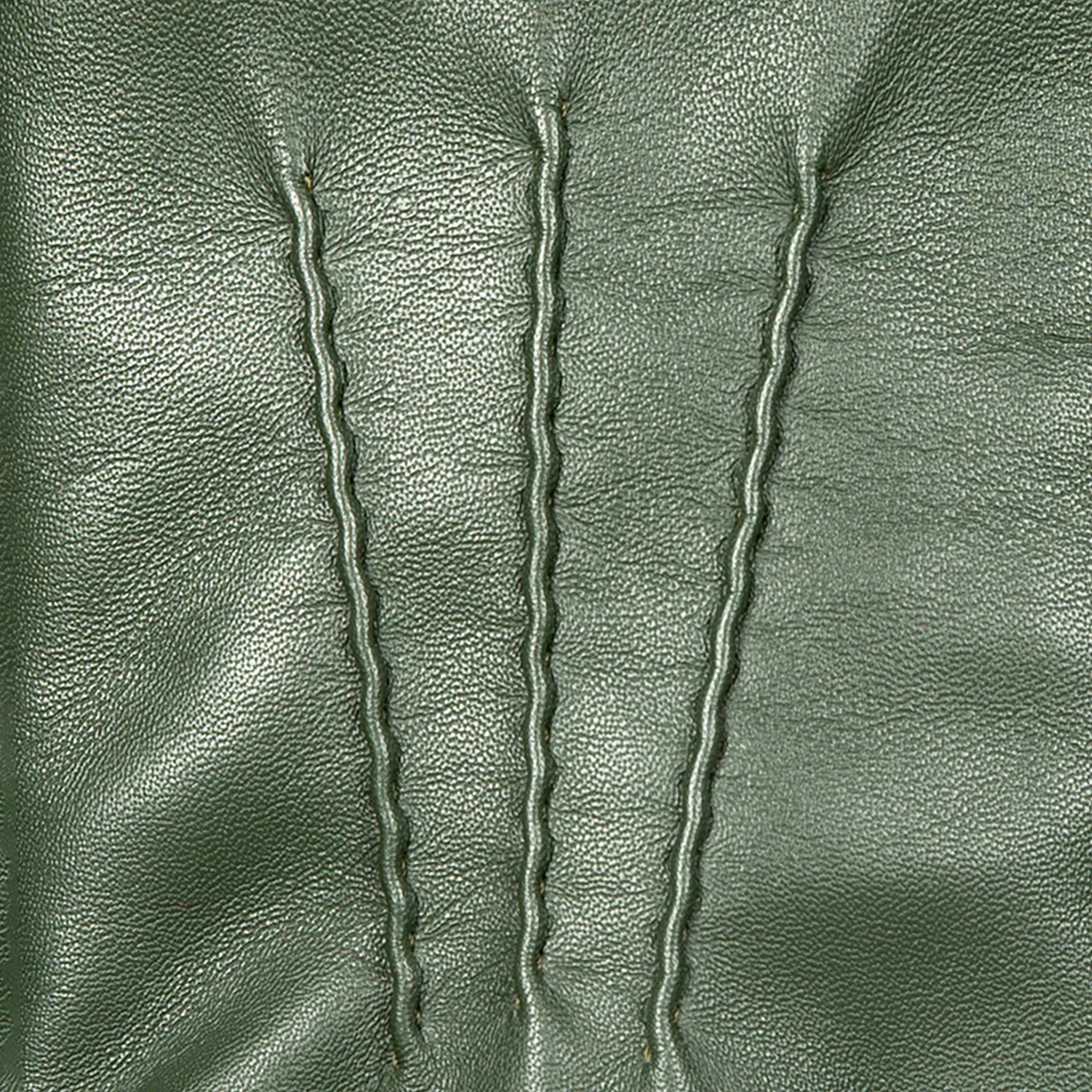 Women’s Three-Point Faux Fur-Lined Leather Mittens - Image 12