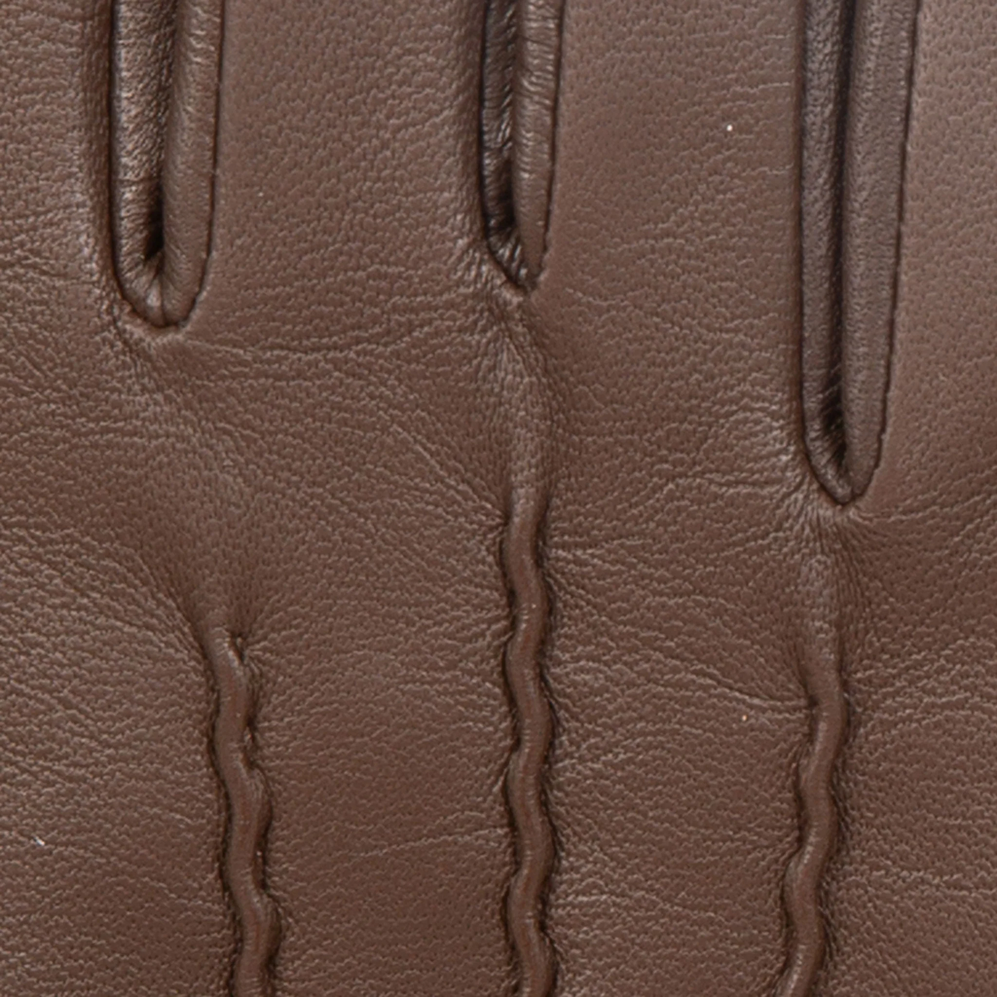 Women’s Touchscreen Three-Point Cashmere-Lined Leather Gloves with Buttons - Image 22