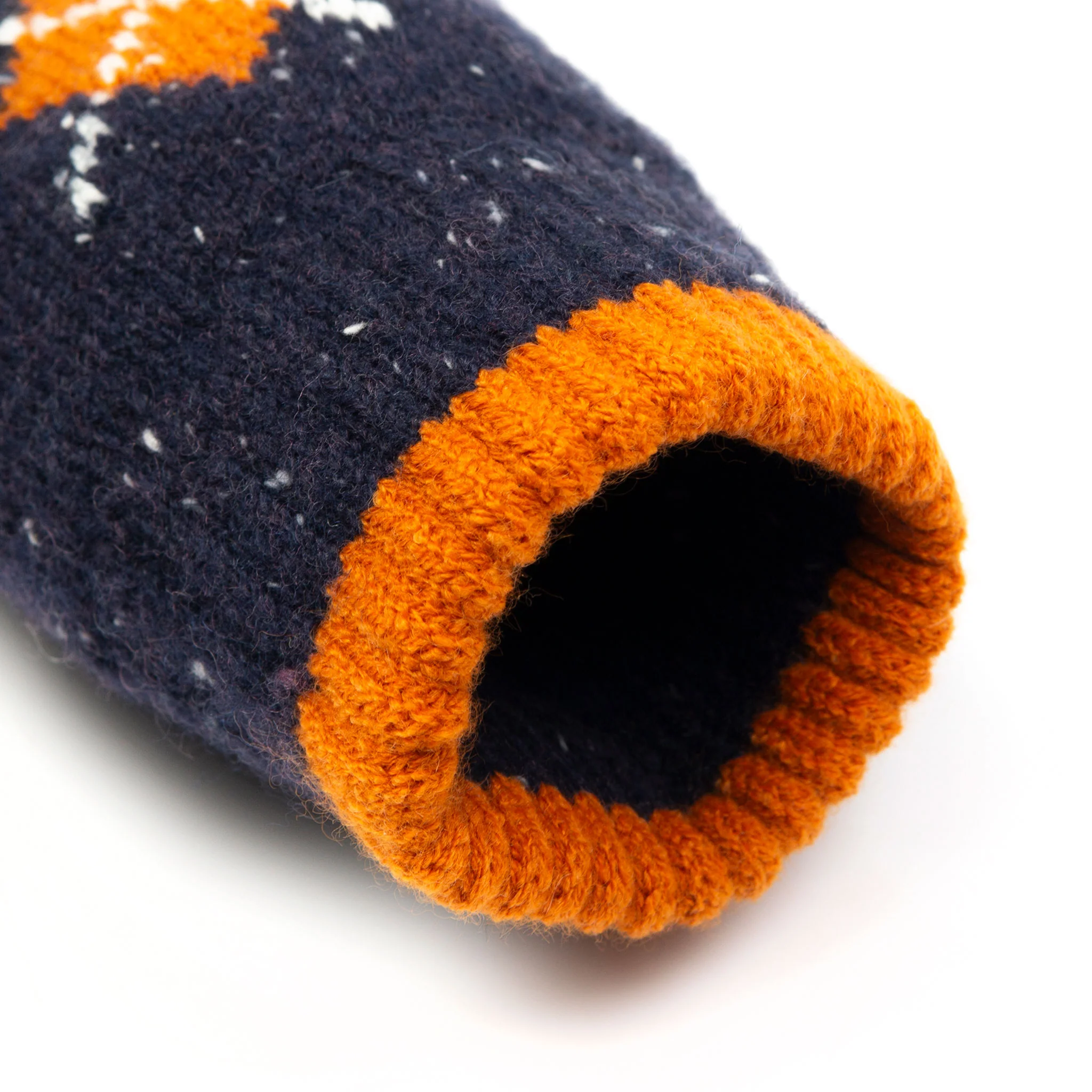 Women's Argyle Knitted Gloves with Marl Yarn - Image 10