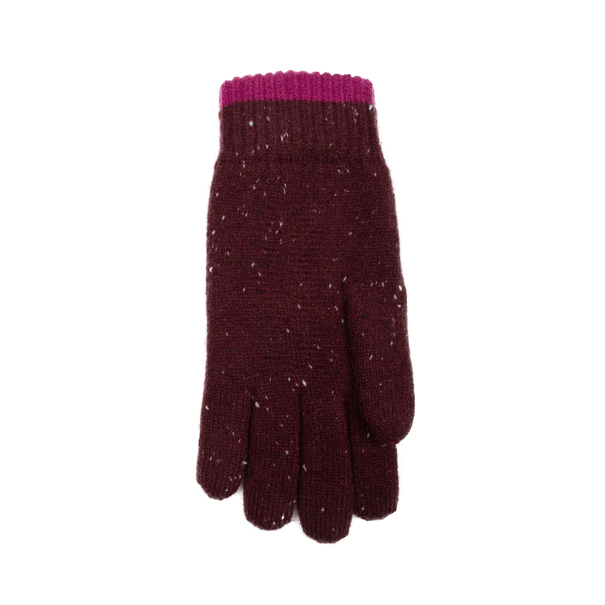 Women's Argyle Knitted Gloves with Marl Yarn - Image 18