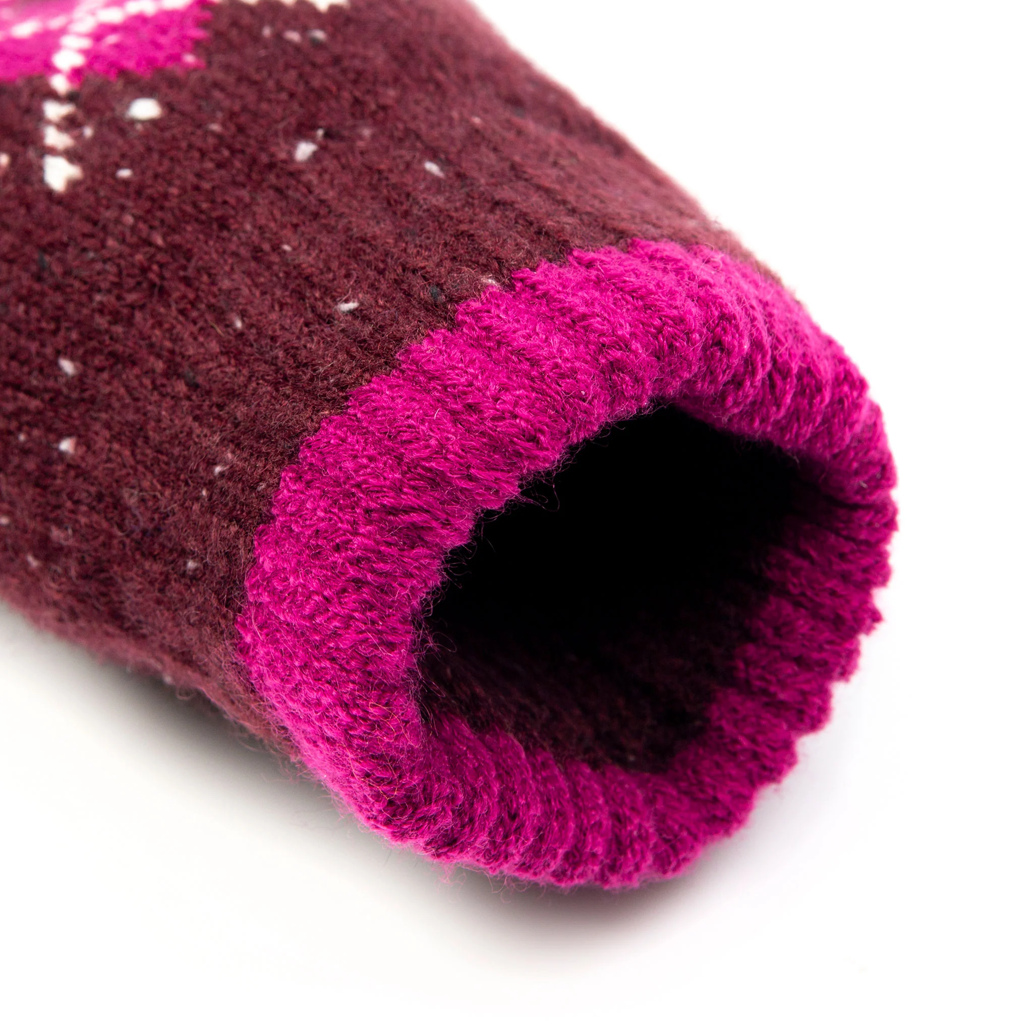 Women's Argyle Knitted Gloves with Marl Yarn - Image 22