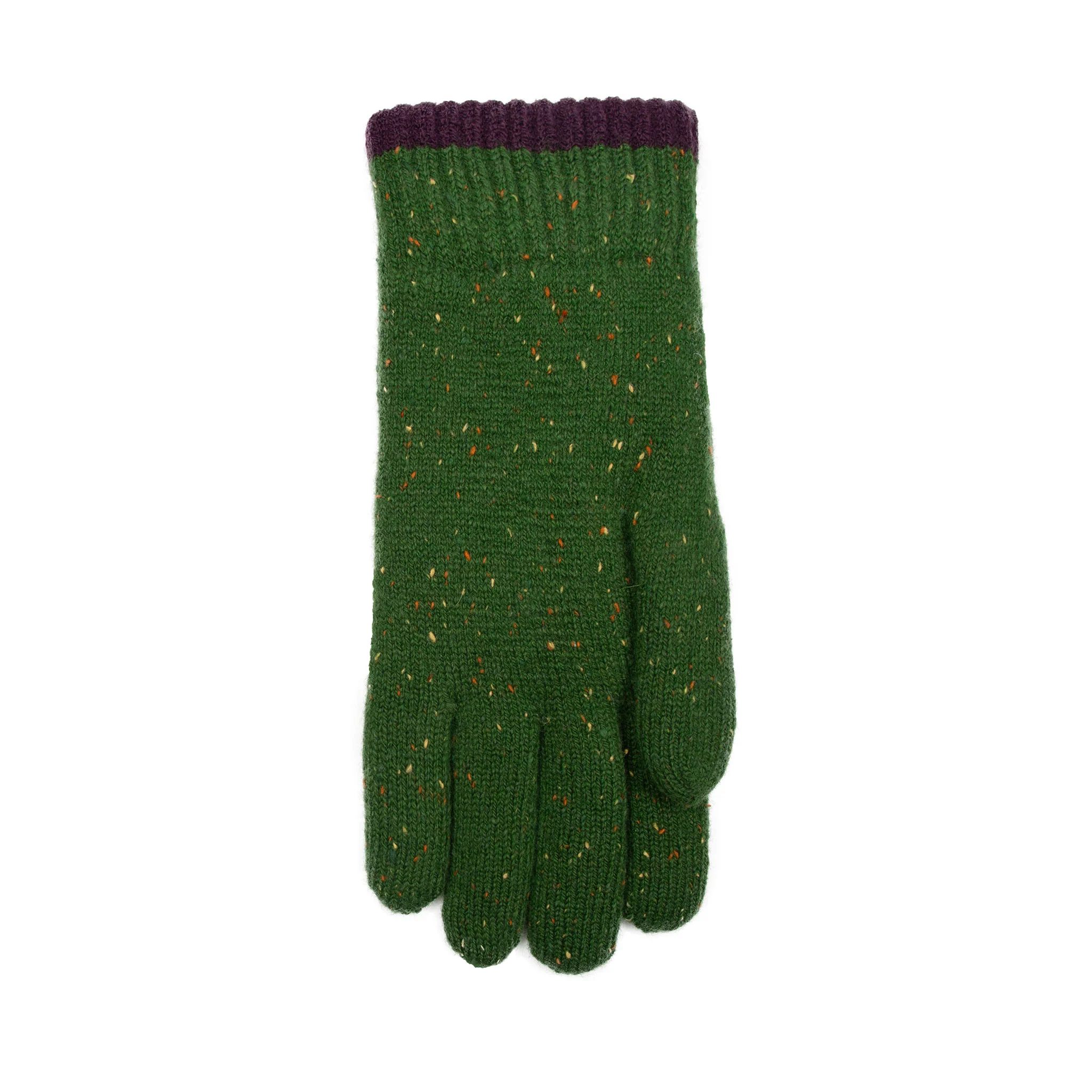 Women's Argyle Knitted Gloves with Marl Yarn - Image 28