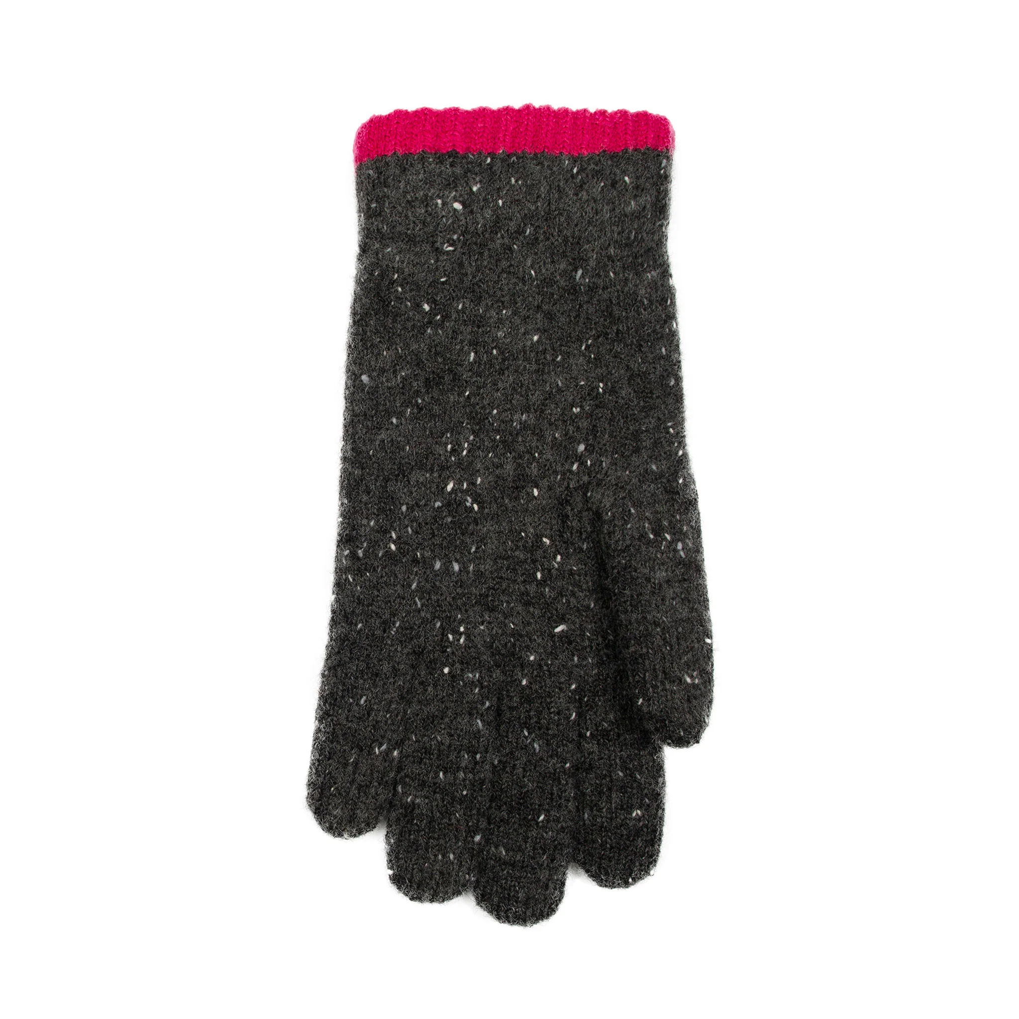 Women's Argyle Knitted Gloves with Marl Yarn - Image 40