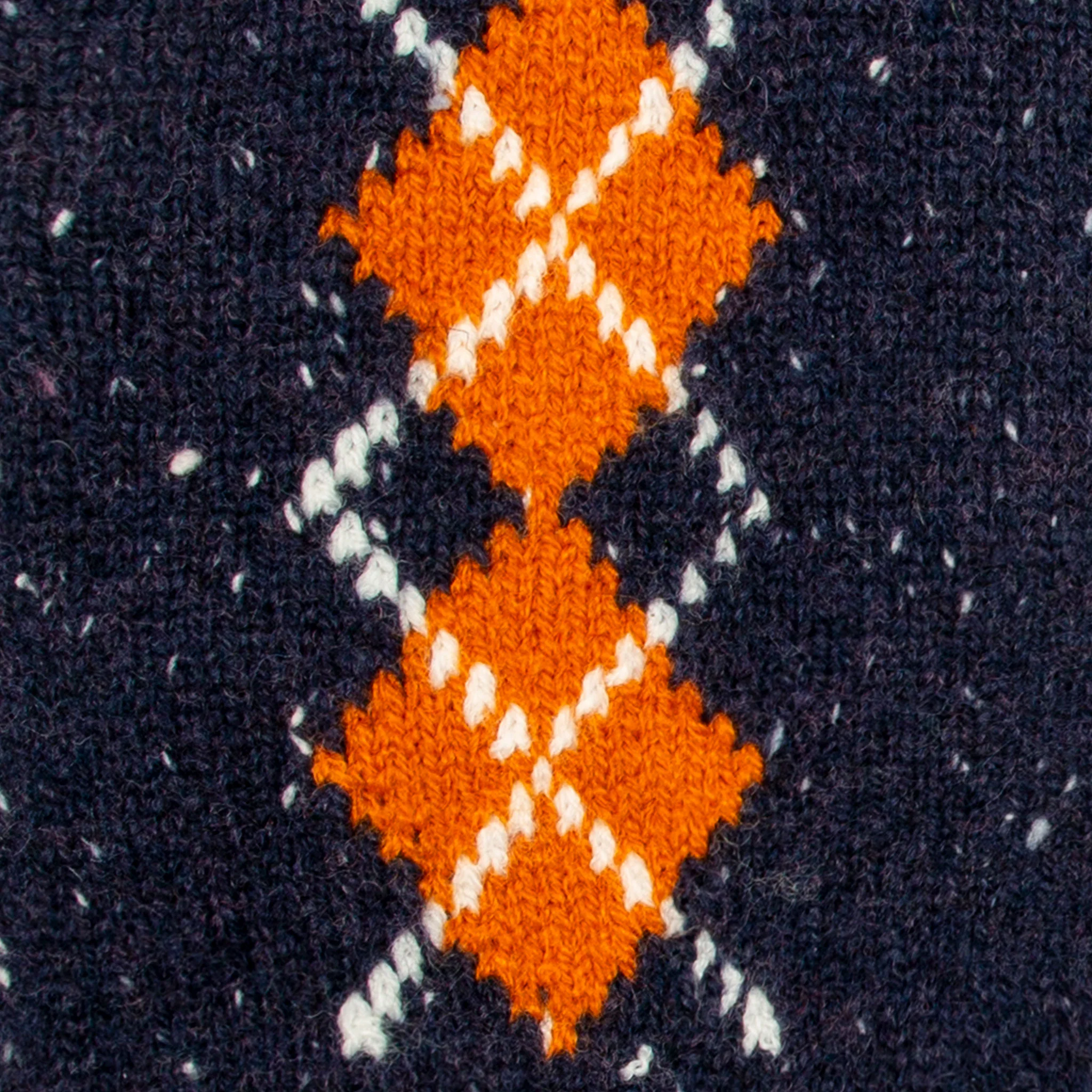 Women's Argyle Knitted Gloves with Marl Yarn - Image 9