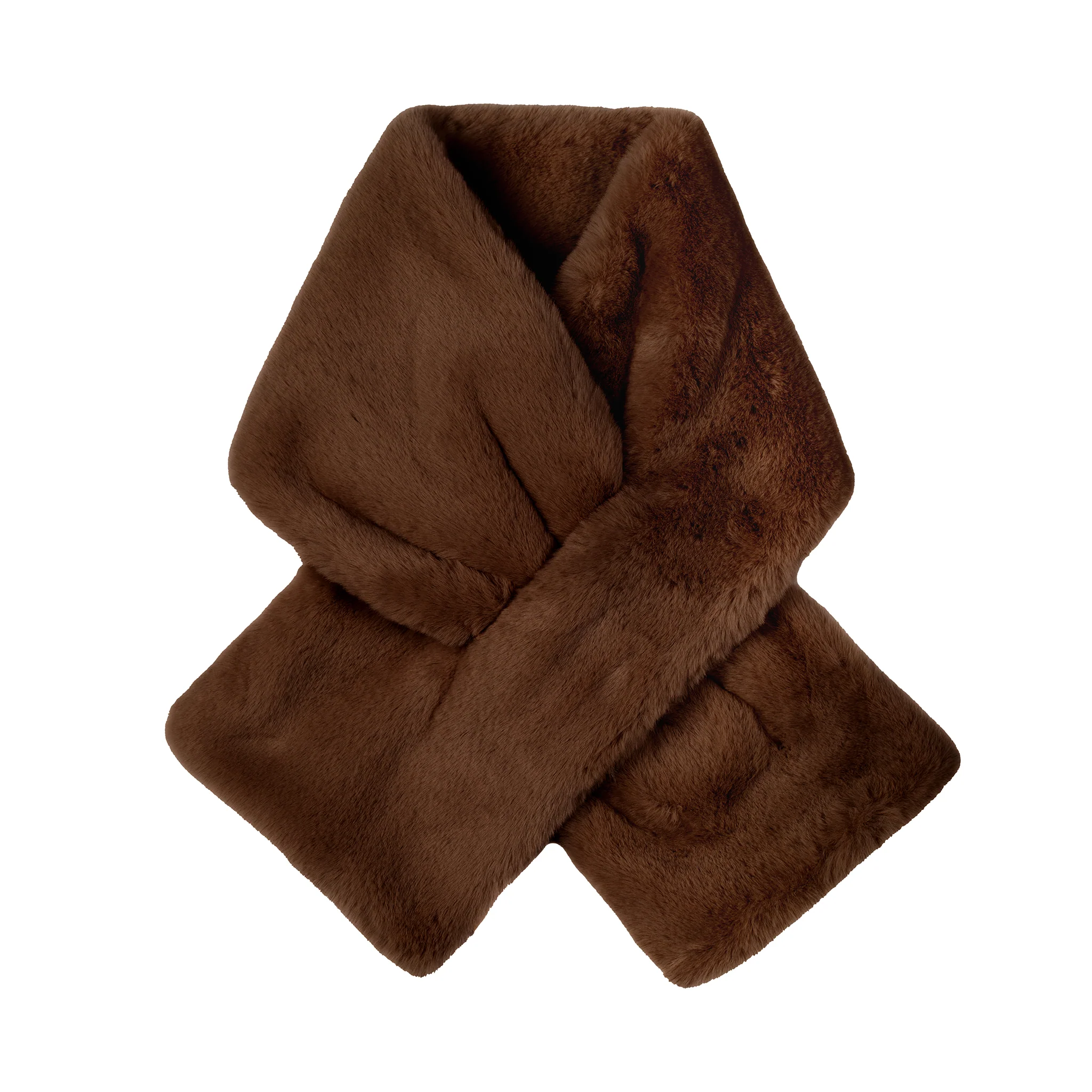 Women's Faux Fur Pull-Through Scarf