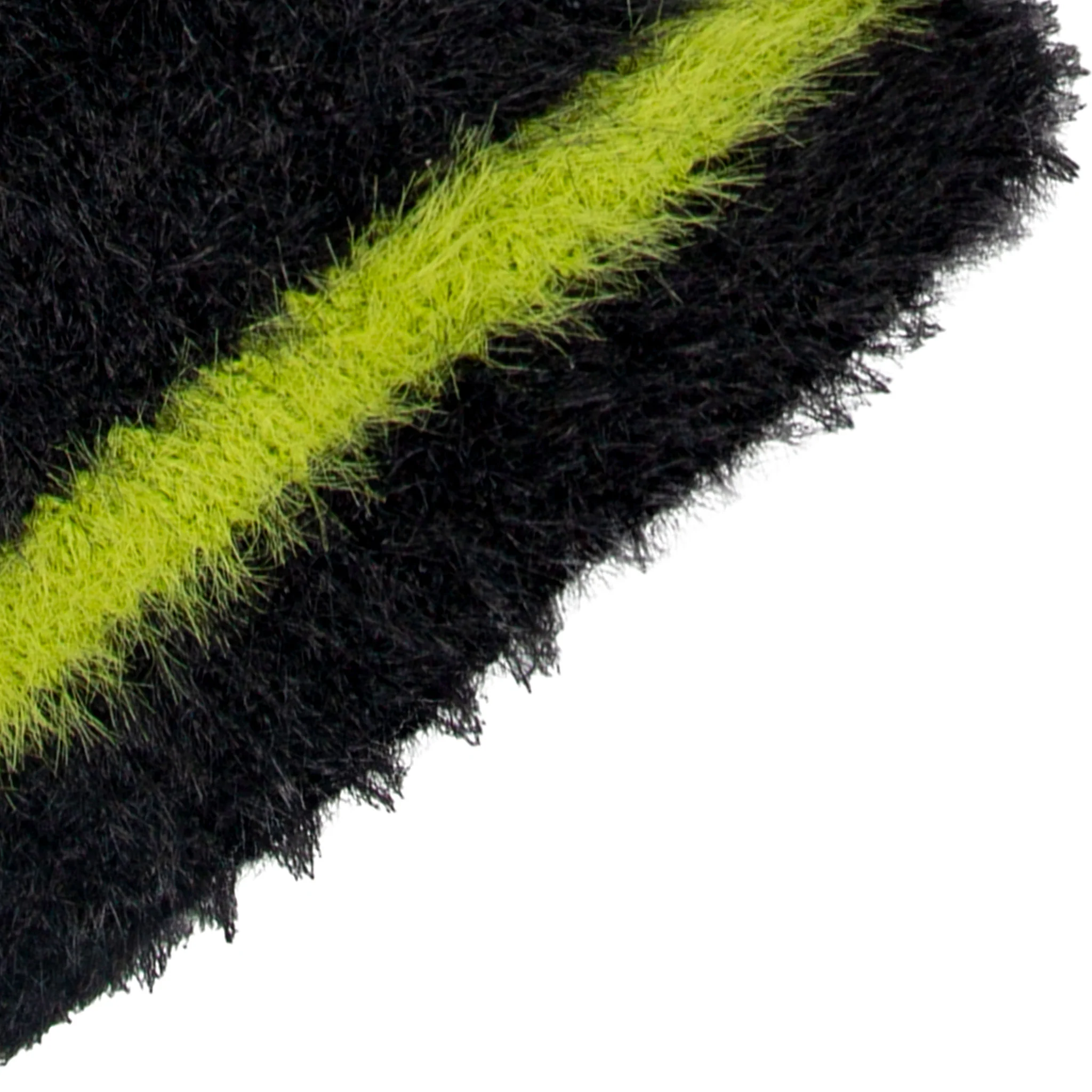 Women's Feather Yarn Knitted Gloves with Contrast Stripe - Image 31