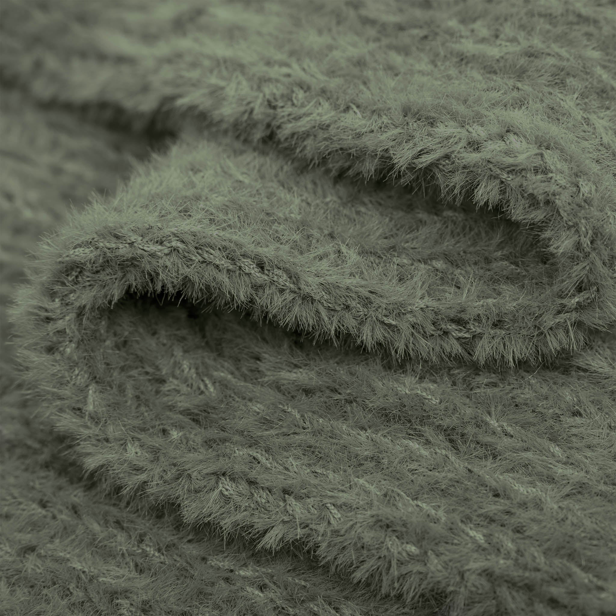Women's Feather Yarn Knitted Snood - Image 11