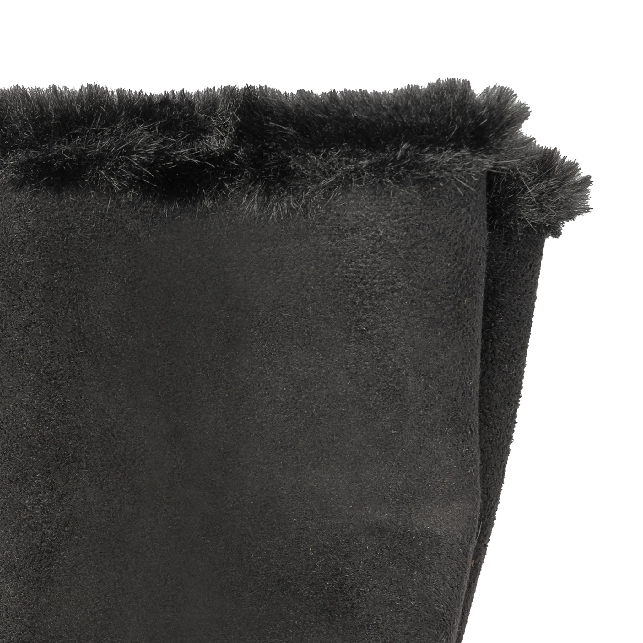 Women's Fingerless Faux Fur-Lined Faux Suede Mittens - Image 41