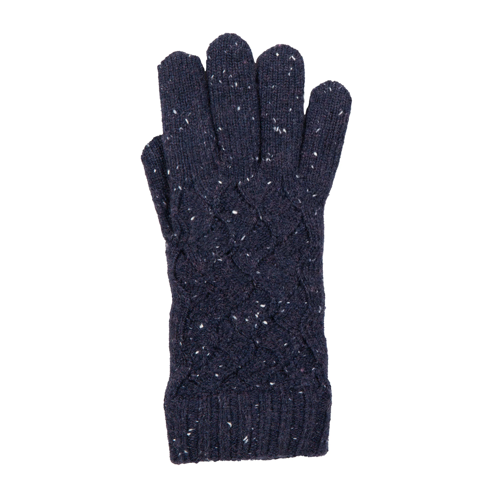 Women's Lace Knit Gloves with Marl Yarn - Image 26