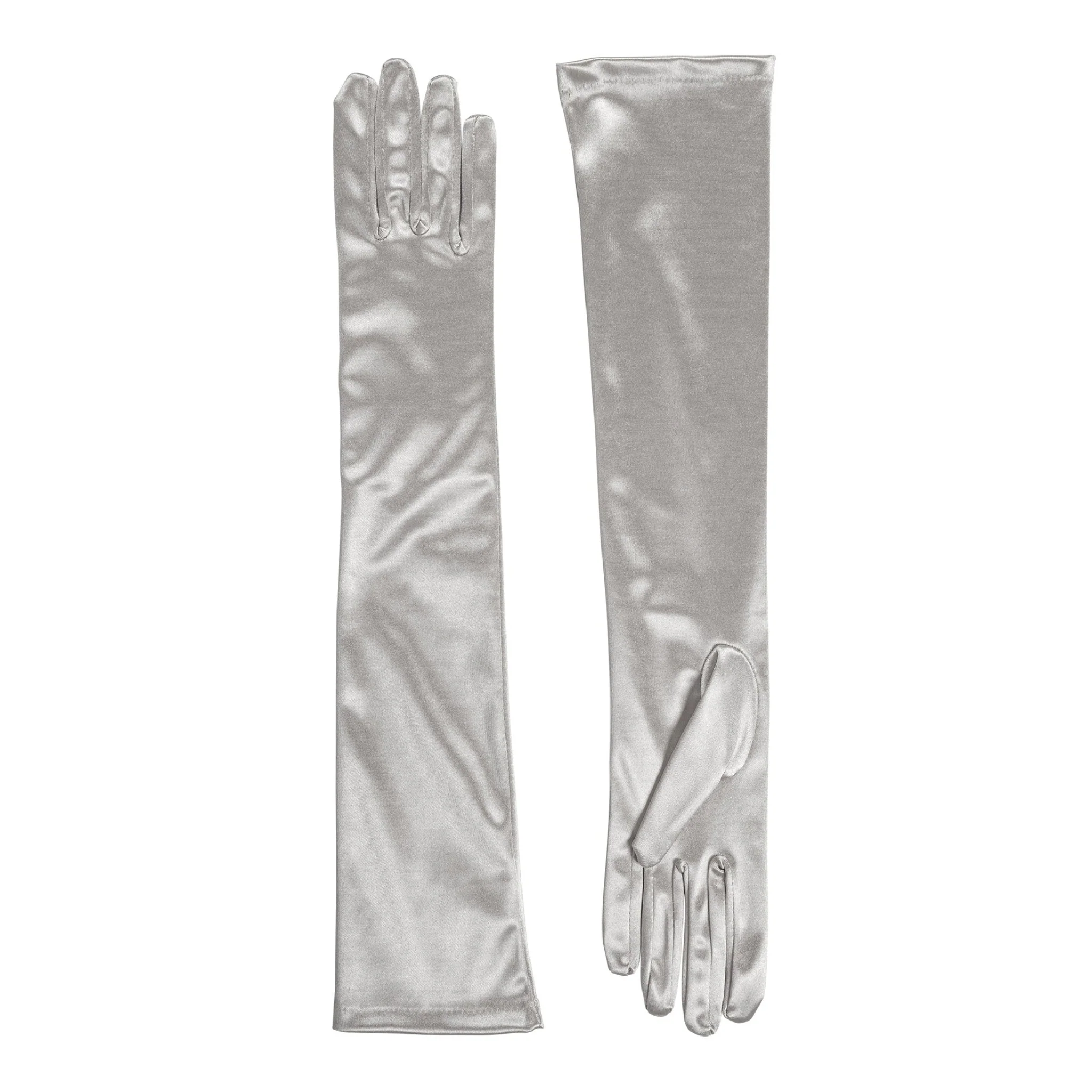 Women's Long Above-Elbow Satin Gloves - Image 38