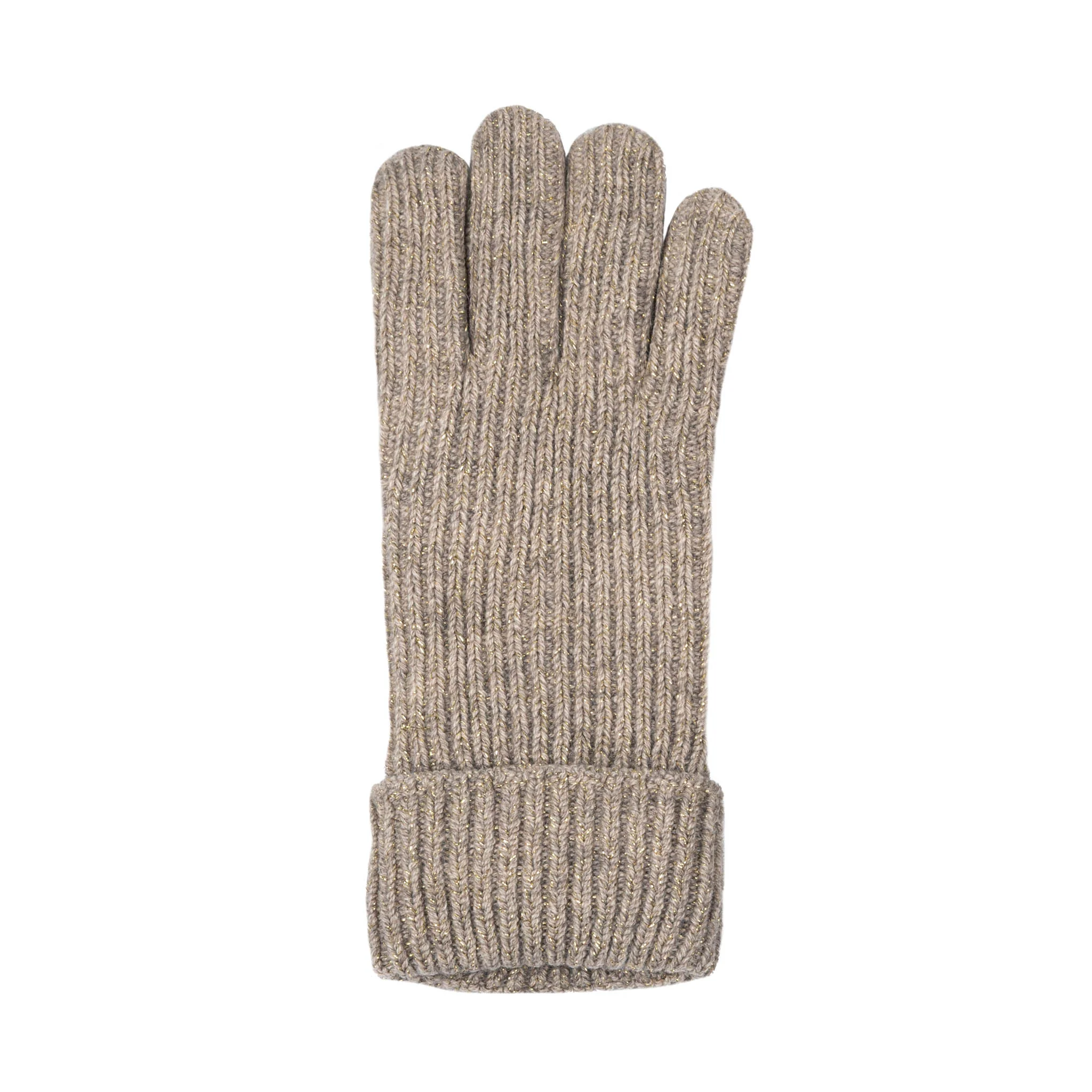 Women's Ribbed Knit Gloves with Metallic Yarn - Image 35