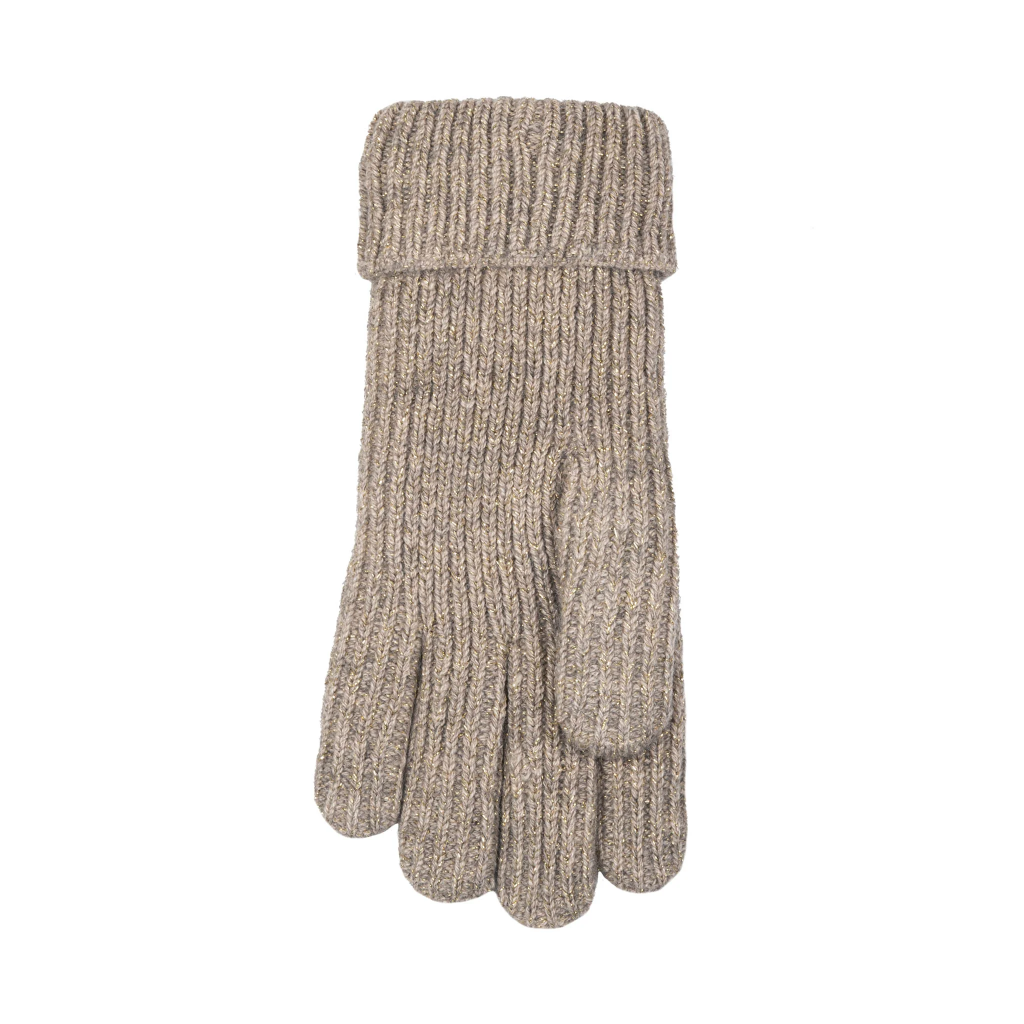 Women's Ribbed Knit Gloves with Metallic Yarn - Image 37