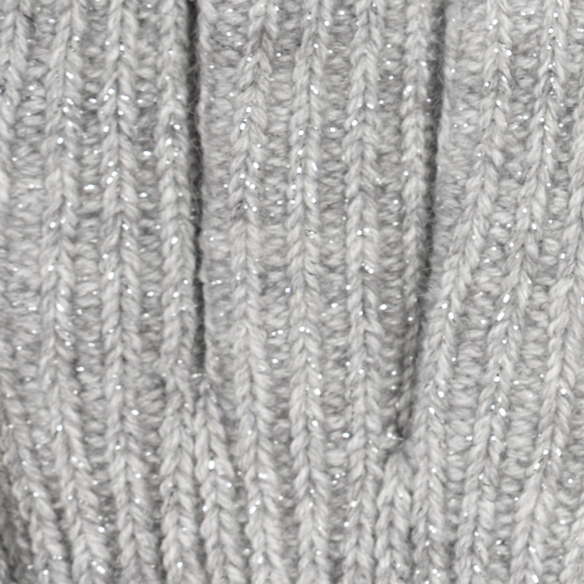 Women's Ribbed Knit Gloves with Metallic Yarn - Image 9