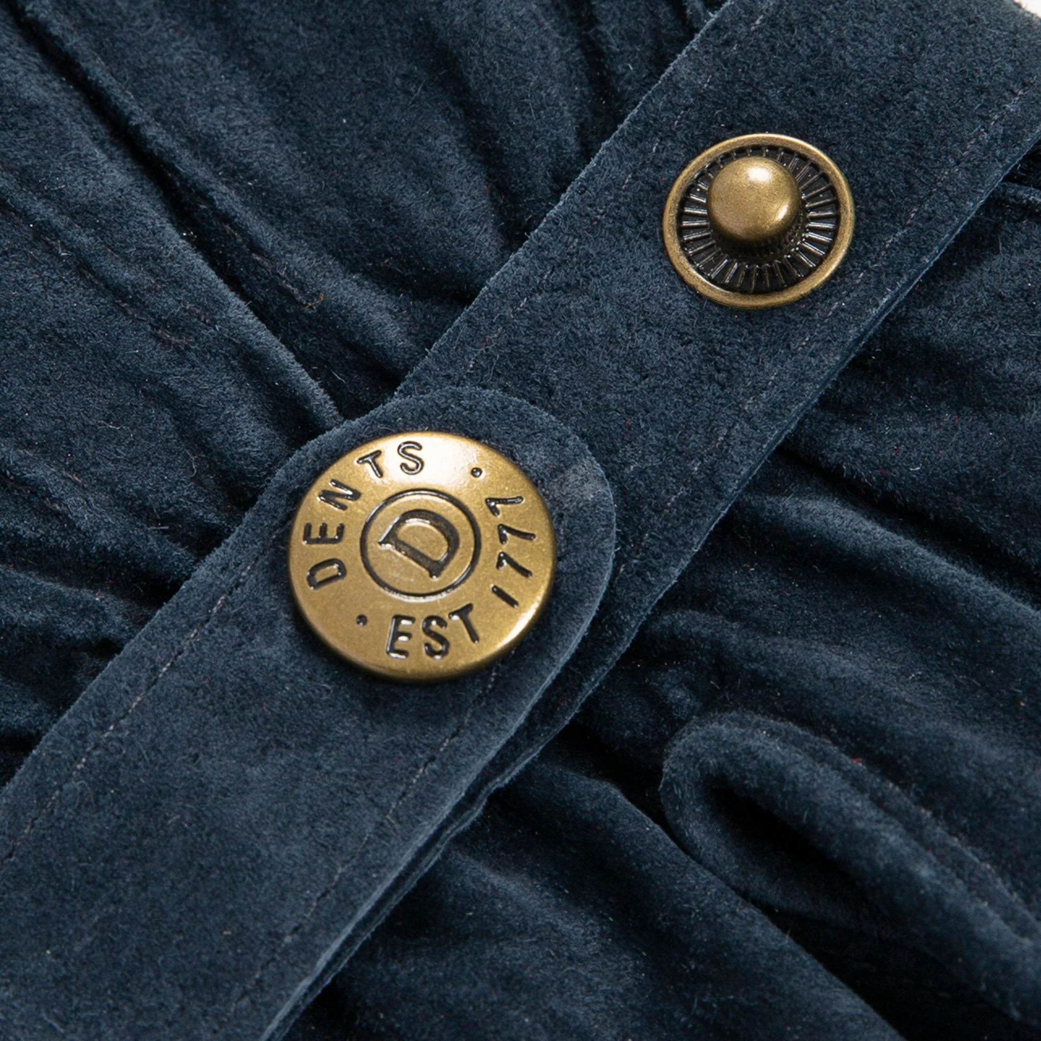 Women's Three-Point Fleece-Lined Suede Gloves - Image 33