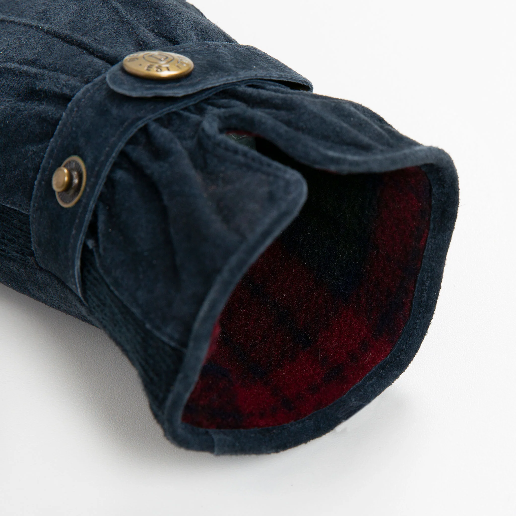 Women's Three-Point Fleece-Lined Suede Gloves - Image 34