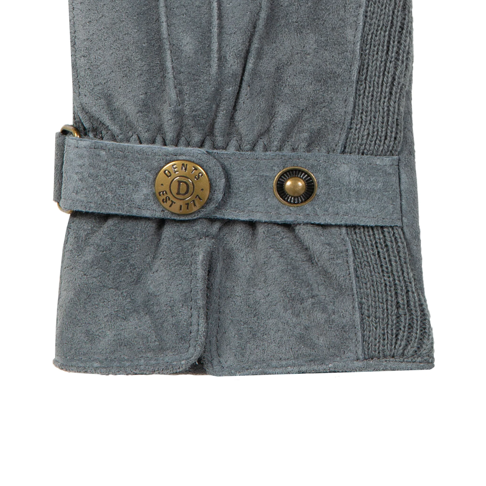 Women's Three-Point Fleece-Lined Suede Gloves - Image 6
