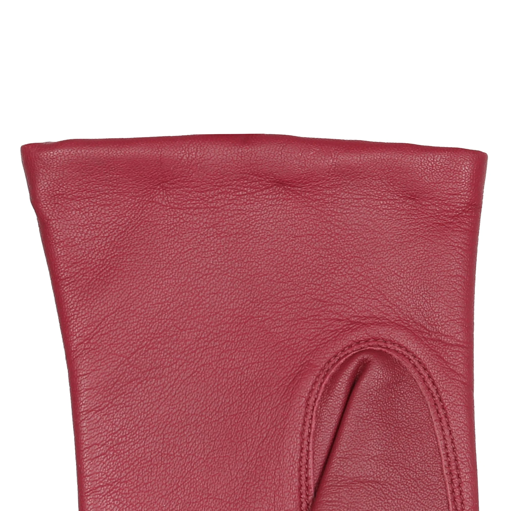 Women's Three-Point Lined Leather Gloves - Image 7