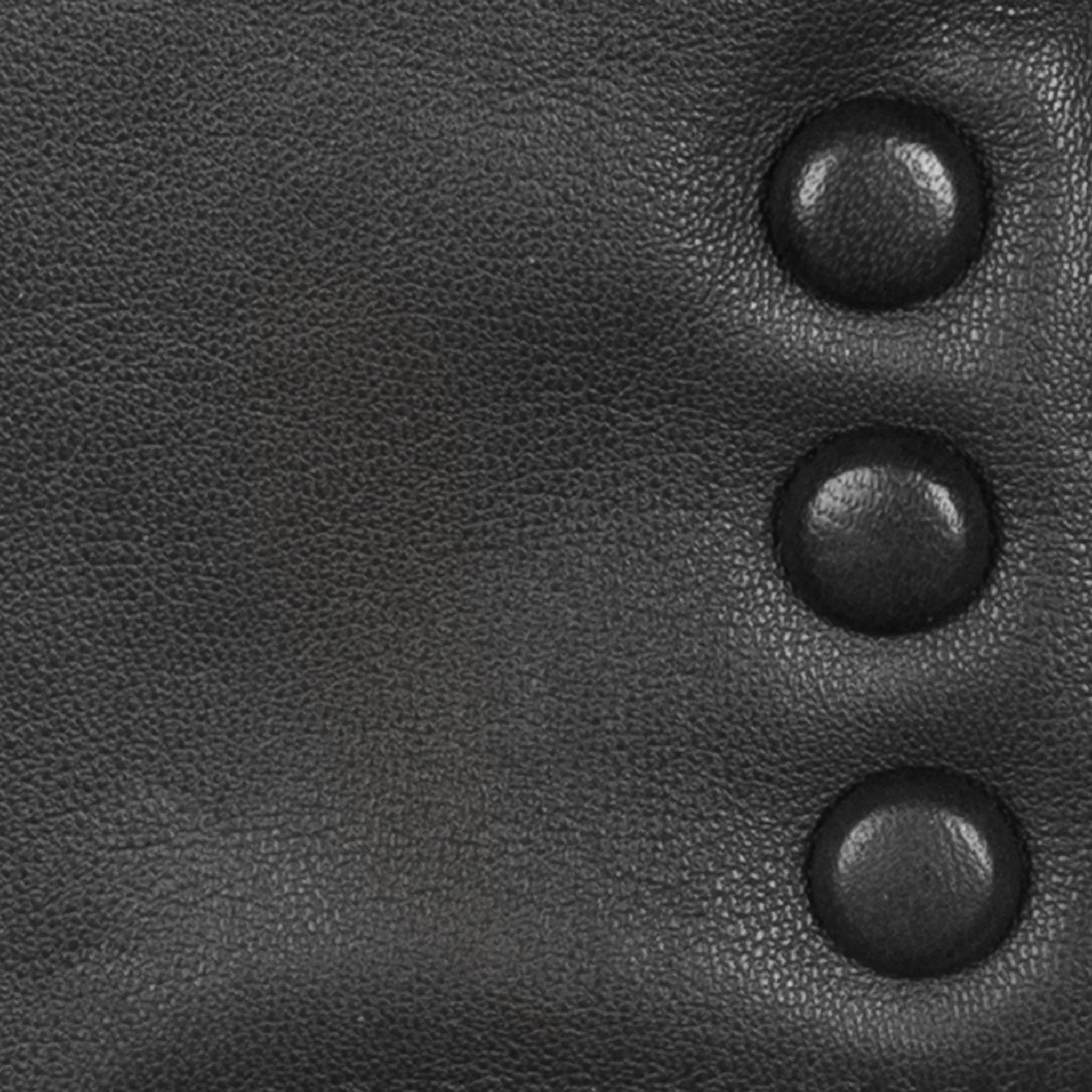 Women's Touchscreen Water-Resistant Faux Fur-Lined Leather Gloves with Buttons - Image 33